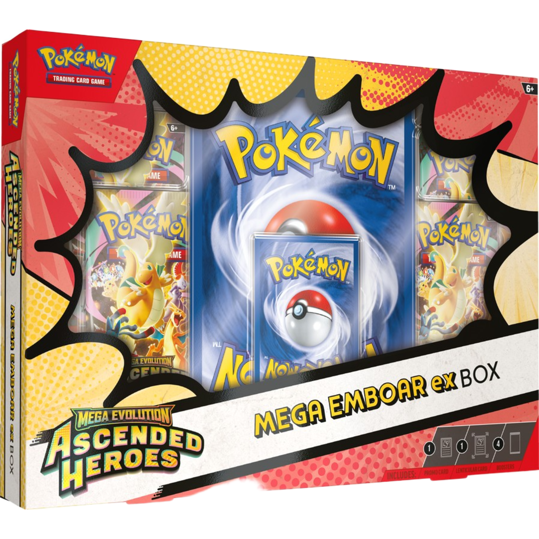 Mega Evolution: Ascended Heroes Mega Ex Box (Emboar) - Poke-Collect