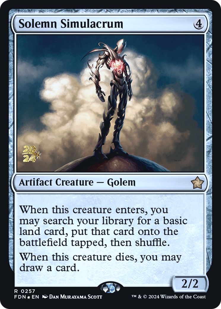 Solemn Simulacrum (PRE-257) - Foundations Promos Foil - Poke-Collect