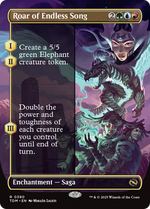 Roar of Endless Song (TDM-390) - Tarkir: Dragonstorm: (enchantment) (Borderless) - Poke-Collect
