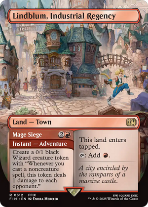 Lindblum, Industrial Regency // Mage Siege (FIN-312) - FINAL FANTASY (Borderless) Foil - Poke-Collect