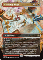 Windcrag Siege (TDM-392) - Tarkir: Dragonstorm: (enchantment) (Borderless) Foil - Poke-Collect