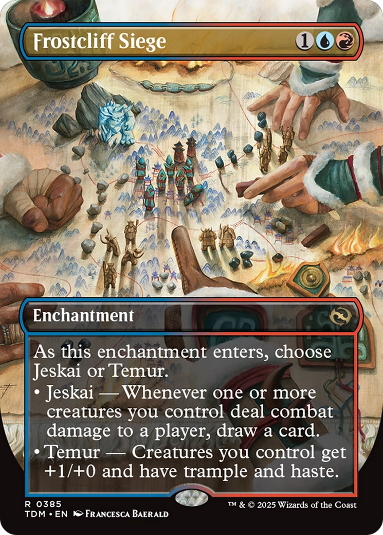 Frostcliff Siege (TDM-385) - Tarkir: Dragonstorm: (enchantment) (Borderless) - Poke-Collect