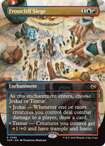 Frostcliff Siege (TDM-385) - Tarkir: Dragonstorm: (enchantment) (Borderless) Foil - Poke-Collect