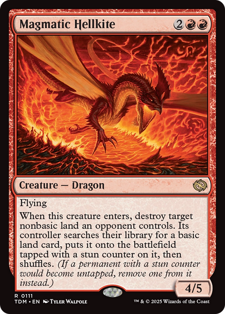 Magmatic Hellkite (TDM-111) - Tarkir: Dragonstorm Foil - Poke-Collect