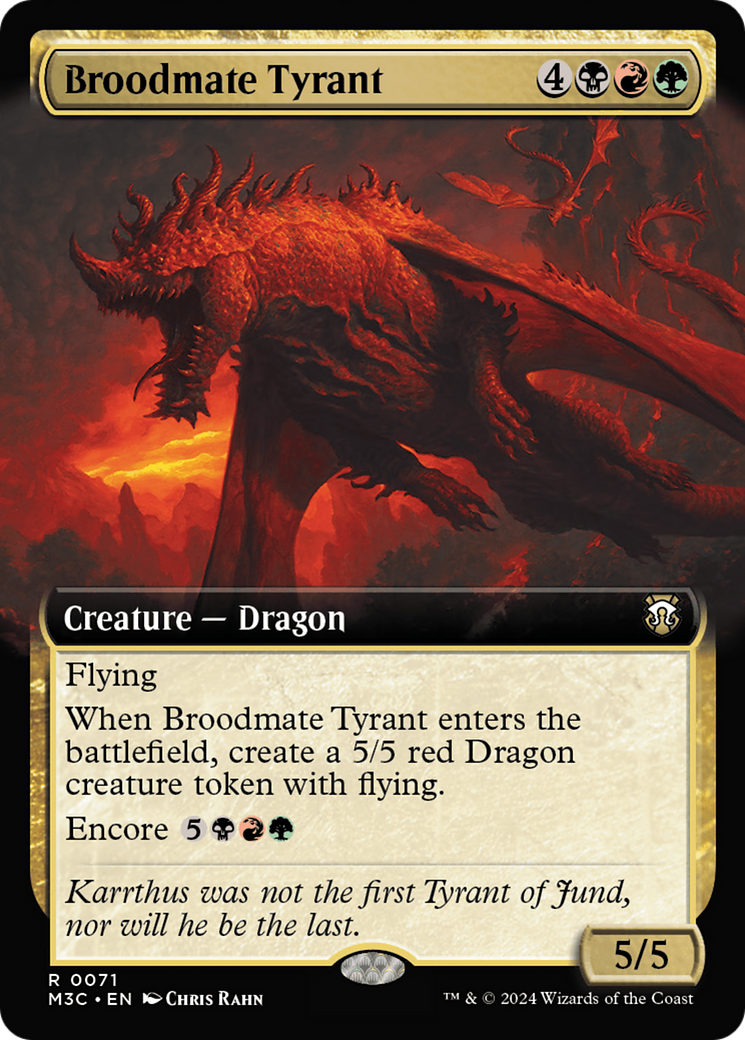 Broodmate Tyrant (M3C-071) - Modern Horizons 3 Commander: (Extended Art) - Poke-Collect
