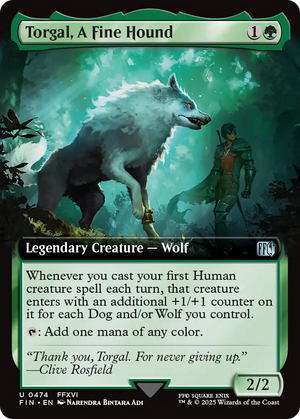 Torgal, A Fine Hound (FIN-474) - FINAL FANTASY: (Extended Art) Foil - Poke-Collect