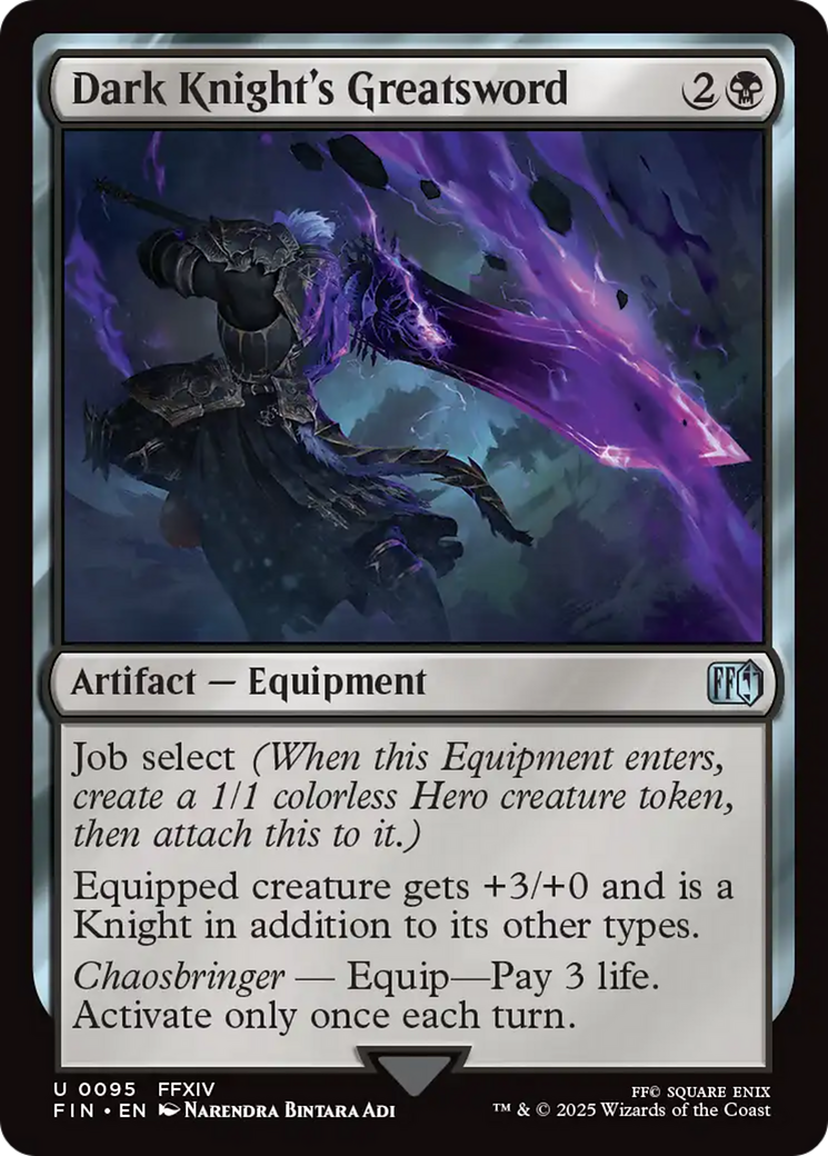 Dark Knight's Greatsword (FIN-095) - FINAL FANTASY Foil - Poke-Collect