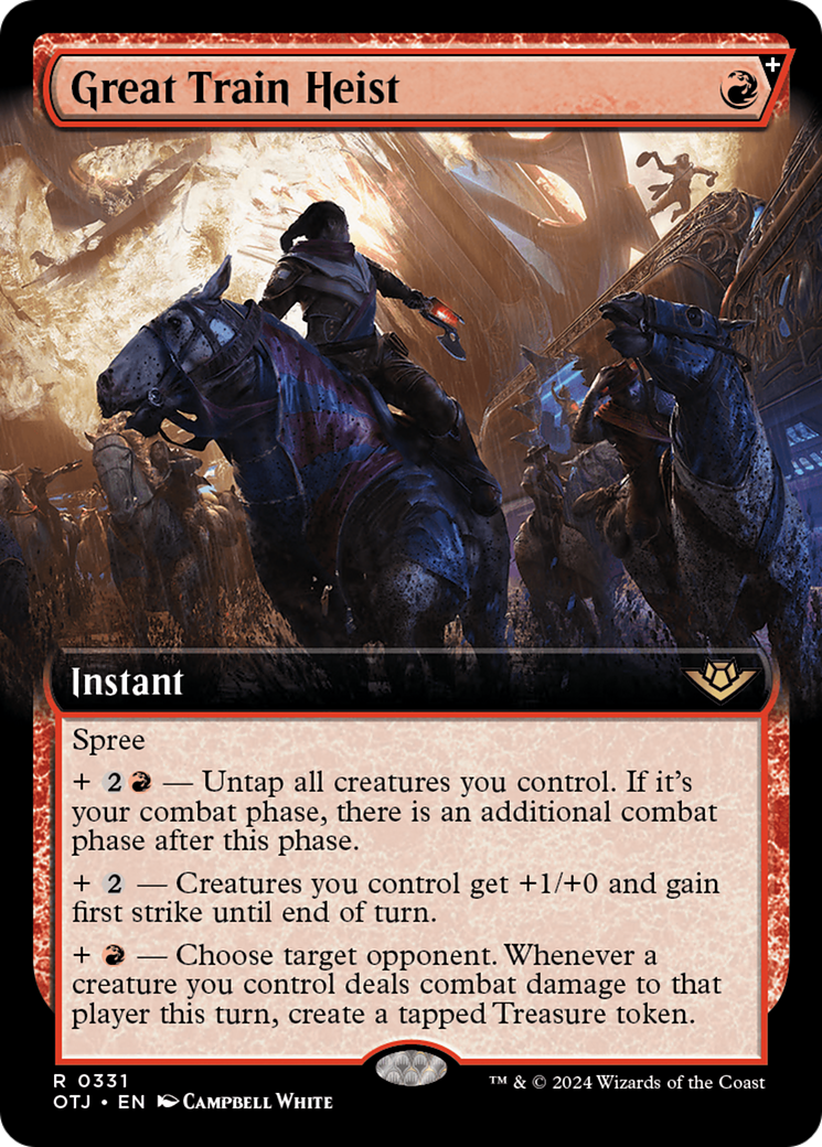 Great Train Heist (OTJ-331) - Outlaws of Thunder Junction: (Extended Art, spree) Foil - Poke-Collect