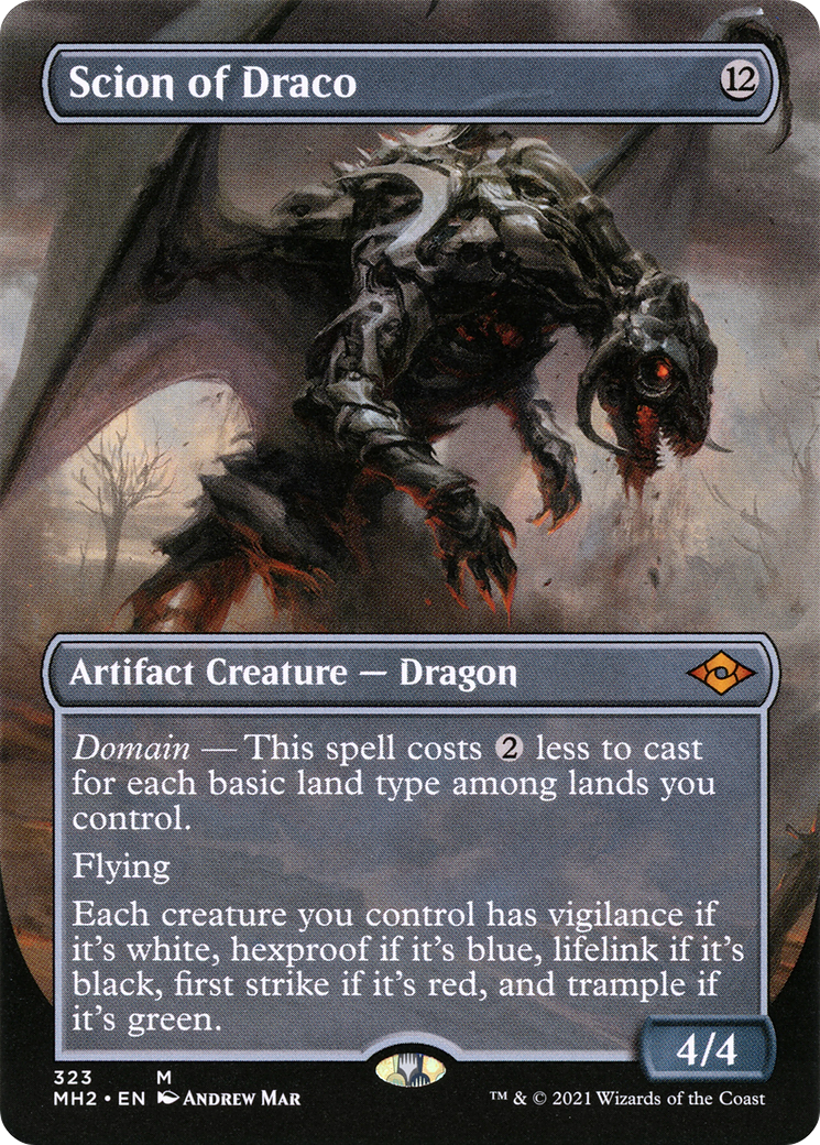 Scion of Draco (MH2-323) - Modern Horizons 2 (Borderless) - Poke-Collect