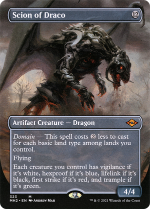 Scion of Draco (MH2-323) - Modern Horizons 2 (Borderless) Foil - Poke-Collect