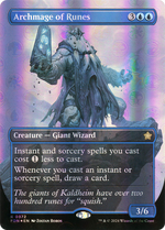 Archmage of Runes (FDN-372) - Foundations (Borderless) Foil - Poke-Collect