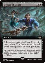 Deluge of Doom (DSC-048) - Duskmourn: House of Horror Commander: (Extended Art) - Poke-Collect