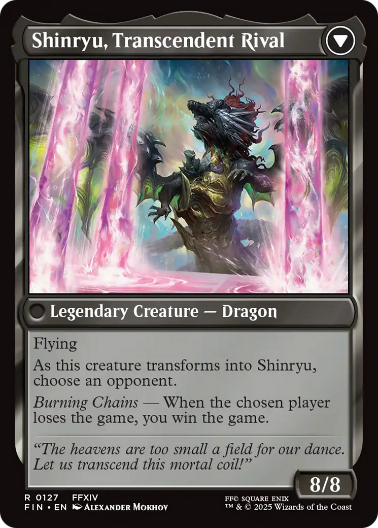 Zenos yae Galvus // Shinryu, Transcendent Rival (FIN-127) - FINAL FANTASY Foil - Poke-Collect