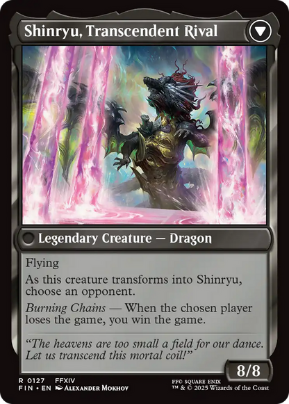 Zenos yae Galvus // Shinryu, Transcendent Rival (FIN-127) - FINAL FANTASY Foil - Poke-Collect