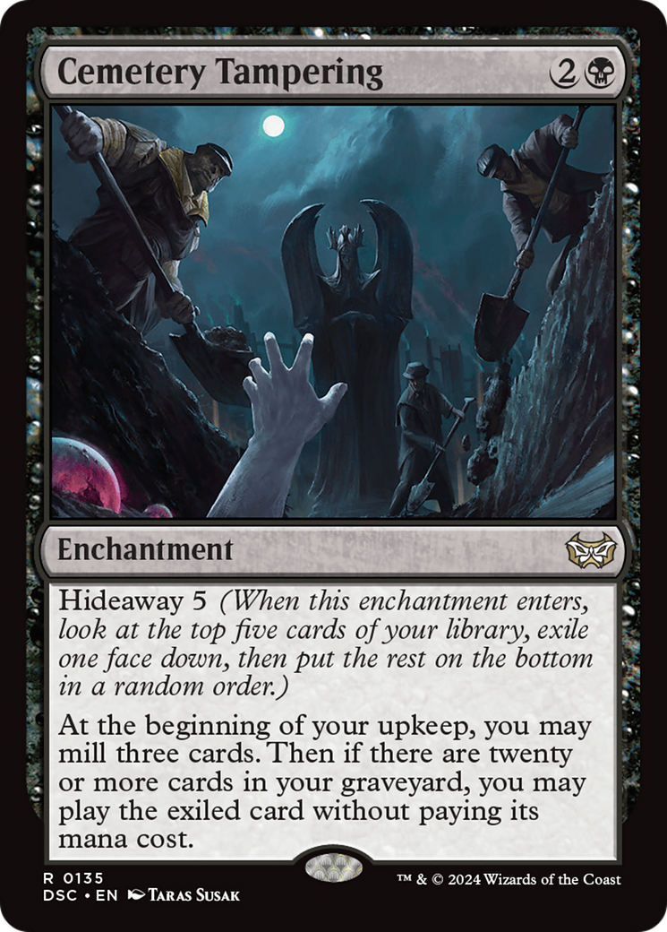 Cemetery Tampering (DSC-135) - Duskmourn: House of Horror Commander - Poke-Collect