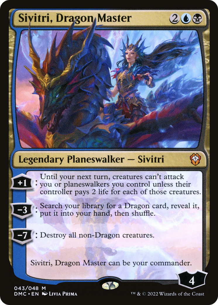 Sivitri, Dragon Master (DMC-043) - Dominaria United Commander Foil - Poke-Collect