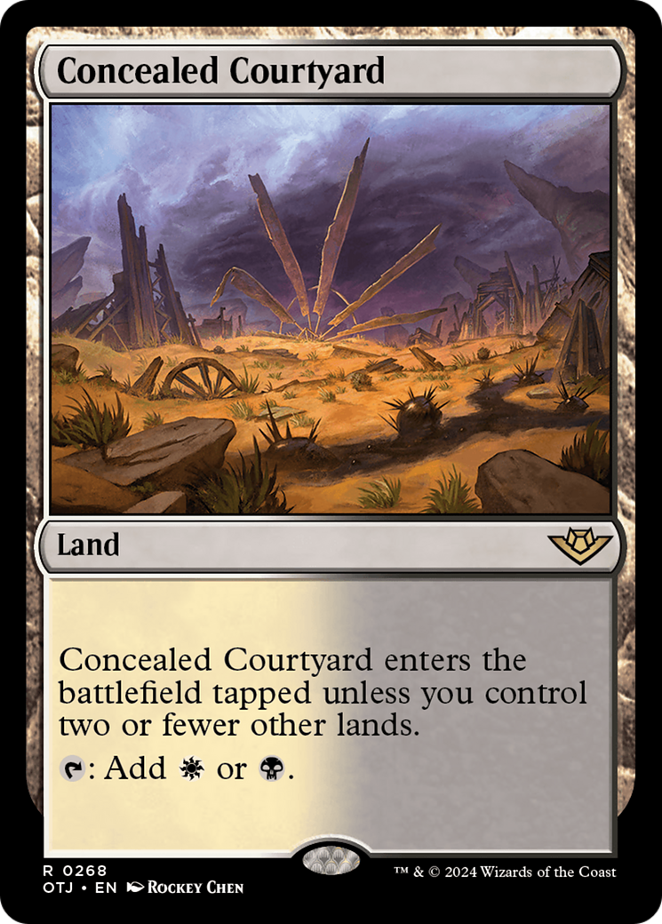 Concealed Courtyard (OTJ-268) - Outlaws of Thunder Junction Foil - Poke-Collect