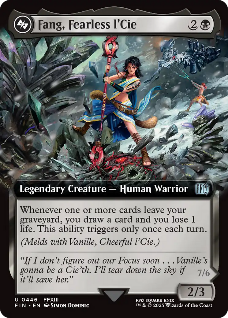 Fang, Fearless l'Cie (FIN-446) - FINAL FANTASY: (Extended Art) Foil - Poke-Collect