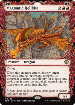 Magmatic Hellkite (TDM-301) - Tarkir: Dragonstorm: (Showcase) Foil - Poke-Collect
