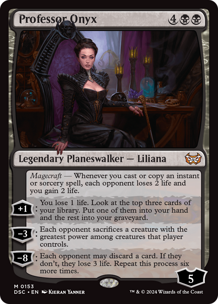 Professor Onyx (DSC-153) - Duskmourn: House of Horror Commander - Poke-Collect
