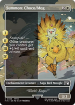 Summon: Choco/Mog (FIN-358) - FINAL FANTASY: (borderless, enchantment) (Borderless) Foil - Poke-Collect