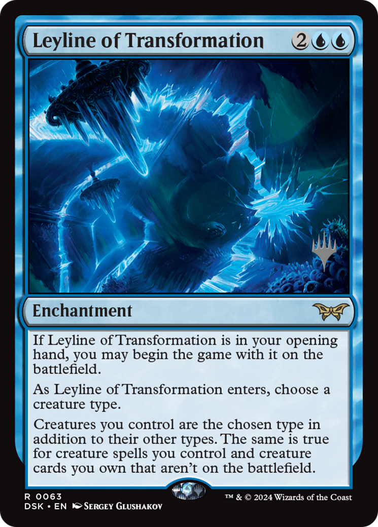Leyline of Transformation (PPDSK-063) - Duskmourn: House of Horror Promos - Poke-Collect