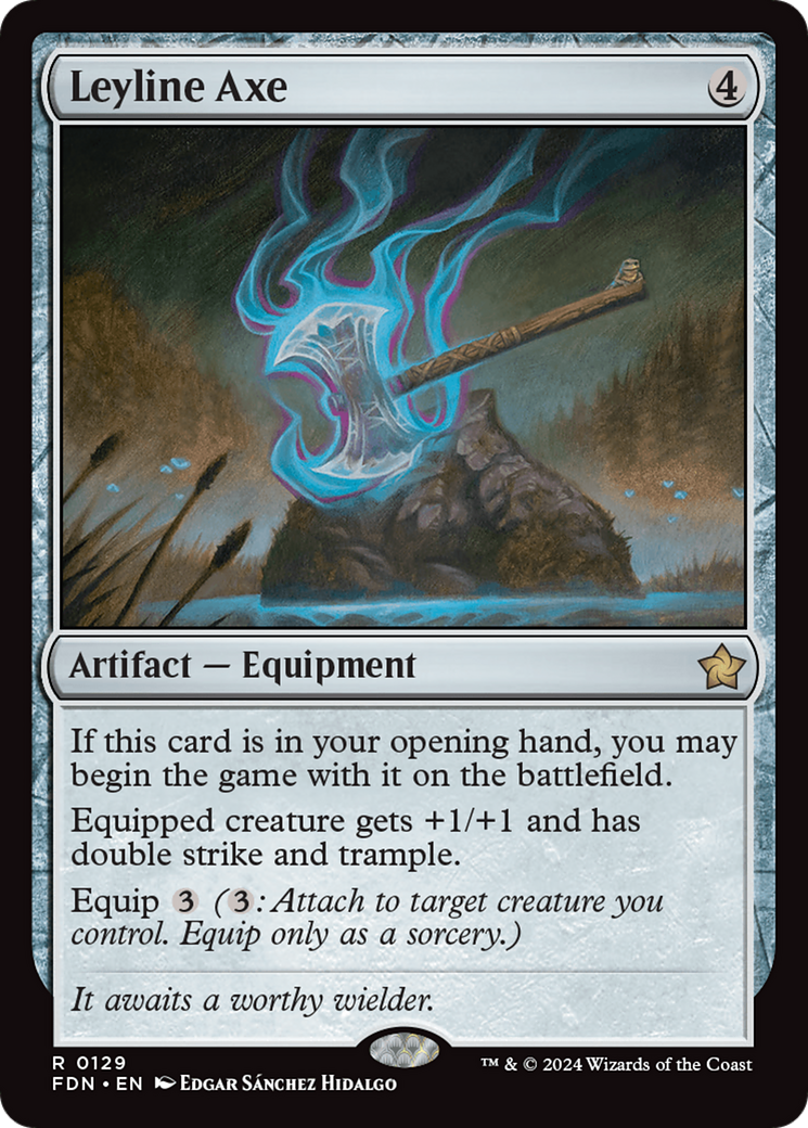Leyline Axe (FDN-129) - Foundations Foil - Poke-Collect