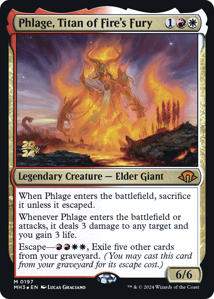 Phlage, Titan of Fire's Fury (PRE-197) - Modern Horizons 3 Promos Foil - Poke-Collect