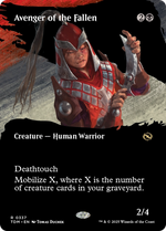 Avenger of the Fallen (TDM-337) - Tarkir: Dragonstorm: (Showcase) (Borderless) - Poke-Collect