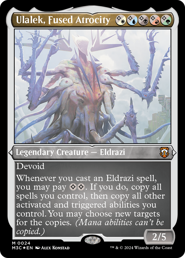 Ulalek, Fused Atrocity (M3C-024) - Modern Horizons 3 Commander Etched Foil - Poke-Collect