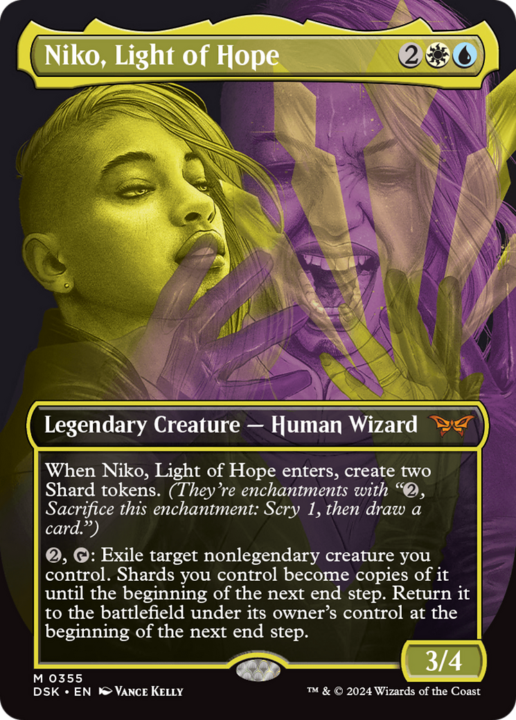Niko, Light of Hope (DSK-355) - Duskmourn: House of Horror (Borderless) Foil - Poke-Collect