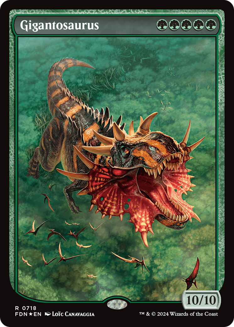 Gigantosaurus (FDN-718) - Foundations: (Full Art, textless) Foil - Poke-Collect