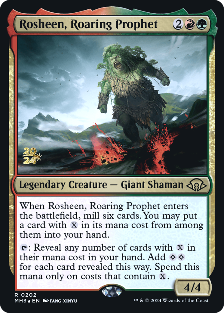 Rosheen, Roaring Prophet (PRE-202) - Modern Horizons 3 Promos Foil - Poke-Collect