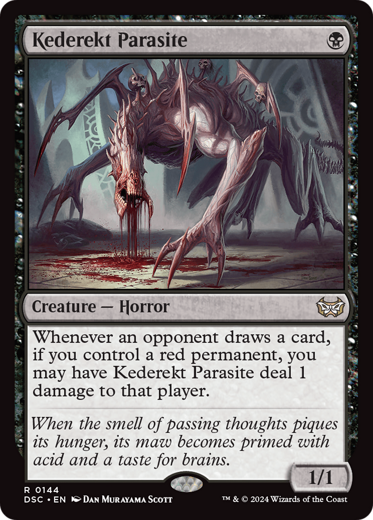 Kederekt Parasite (DSC-144) - Duskmourn: House of Horror Commander - Poke-Collect