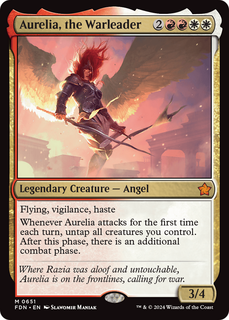 Aurelia, the Warleader (FDN-651) - Foundations - Poke-Collect