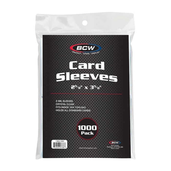 1000 BCW Standard Card Sleeves - Poke-Collect