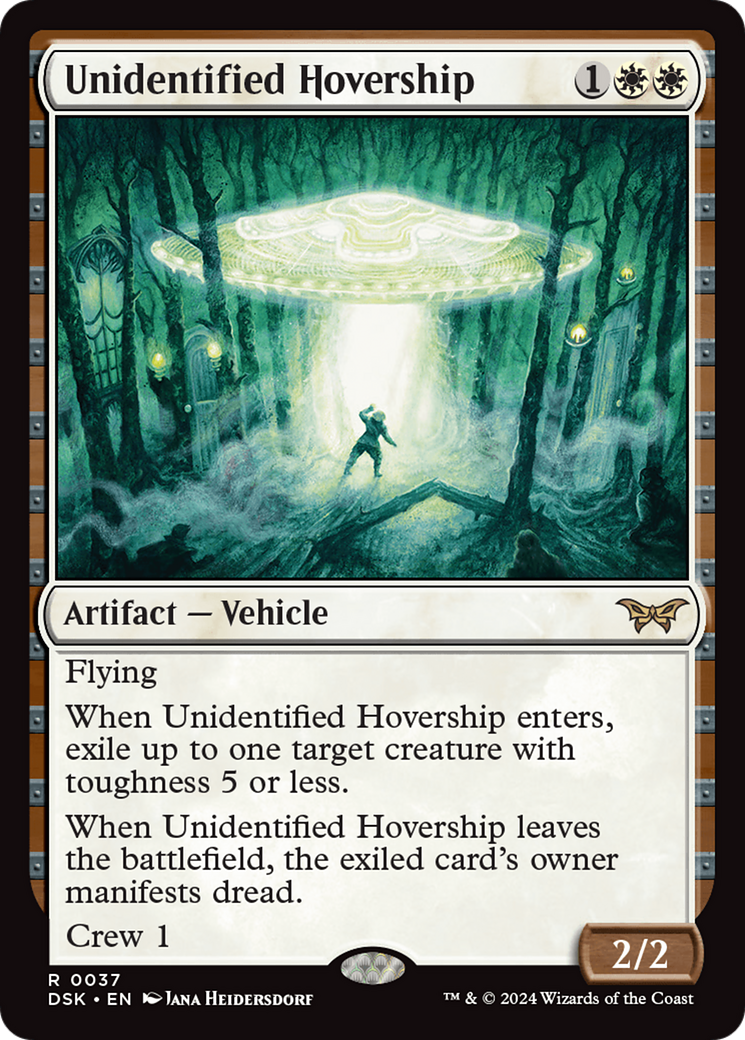 Unidentified Hovership (DSK-037) - Duskmourn: House of Horror Foil - Poke-Collect
