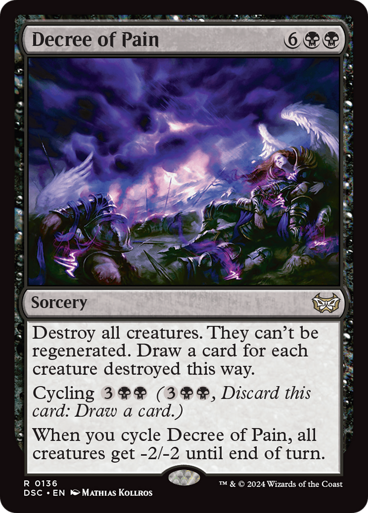 Decree of Pain (DSC-136) - Duskmourn: House of Horror Commander - Poke-Collect
