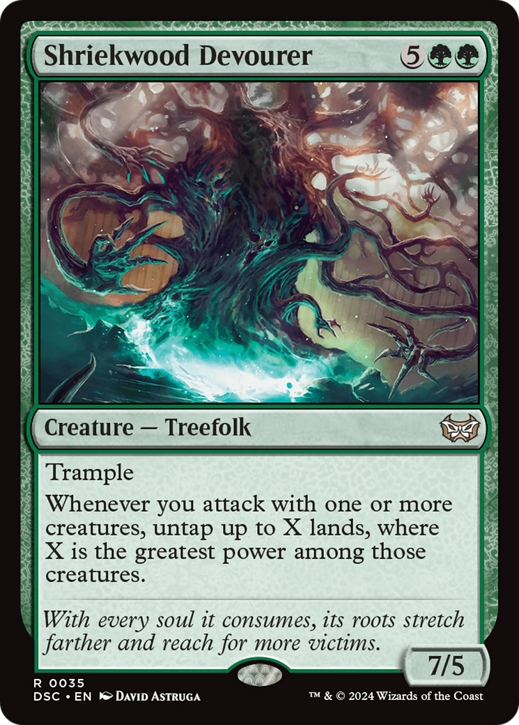 Shriekwood Devourer (DSC-035) - Duskmourn: House of Horror Commander - Poke-Collect
