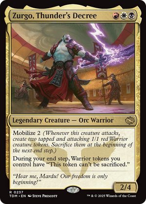 Zurgo, Thunder's Decree (TDM-237) - Tarkir: Dragonstorm Foil - Poke-Collect