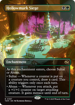 Hollowmurk Siege (TDM-387) - Tarkir: Dragonstorm: (enchantment) (Borderless) Foil - Poke-Collect