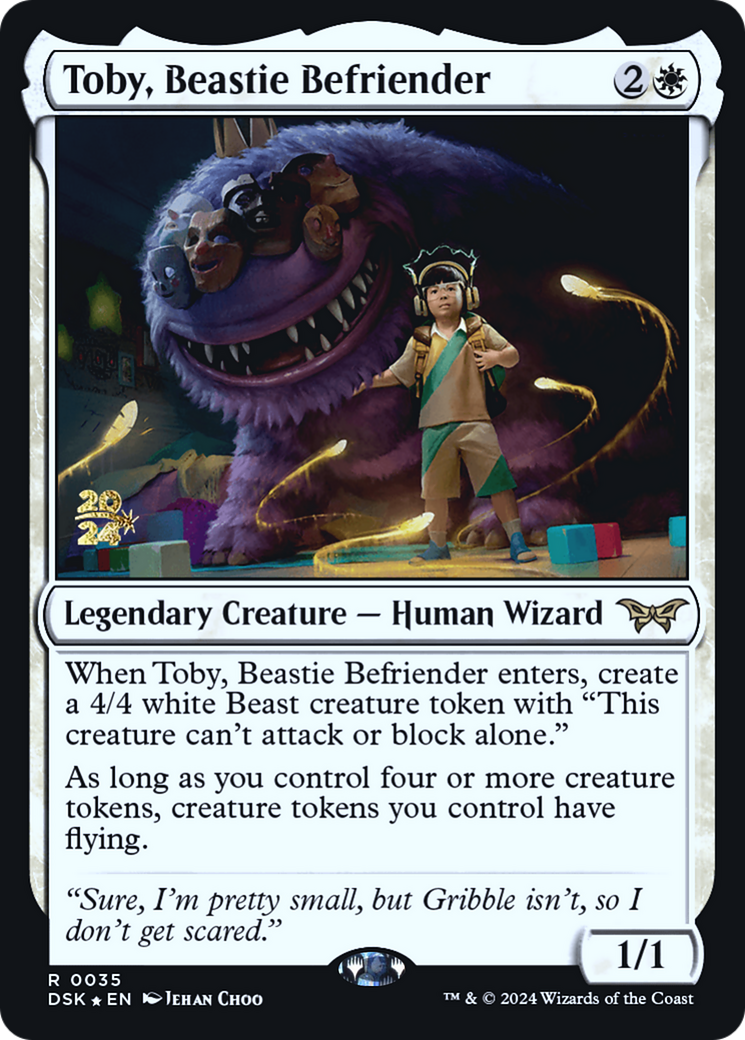Toby, Beastie Befriender (PRE-035) - Duskmourn: House of Horror Promos Foil - Poke-Collect