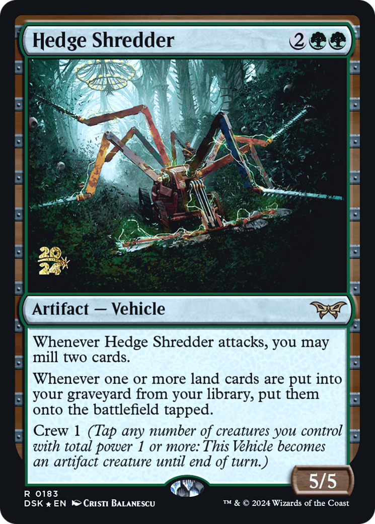 Hedge Shredder (PRE-183) - Duskmourn: House of Horror Promos Foil - Poke-Collect