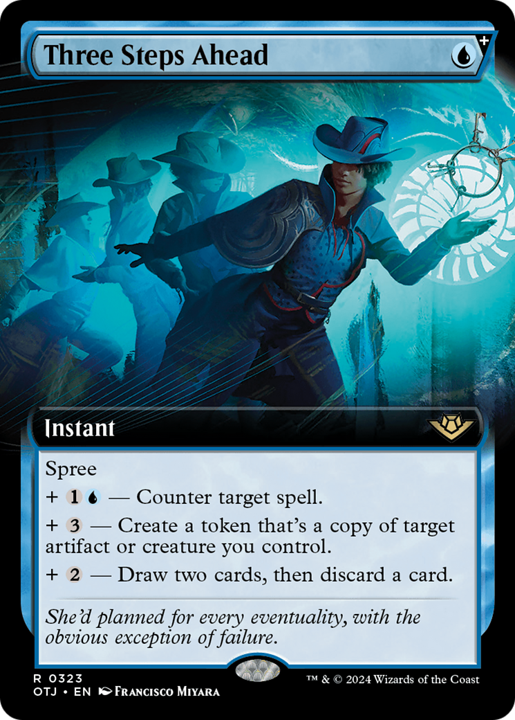 Three Steps Ahead (OTJ-323) - Outlaws of Thunder Junction: (Extended Art, spree) - Poke-Collect