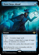 Three Steps Ahead (OTJ-323) - Outlaws of Thunder Junction: (Extended Art, spree) Foil - Poke-Collect