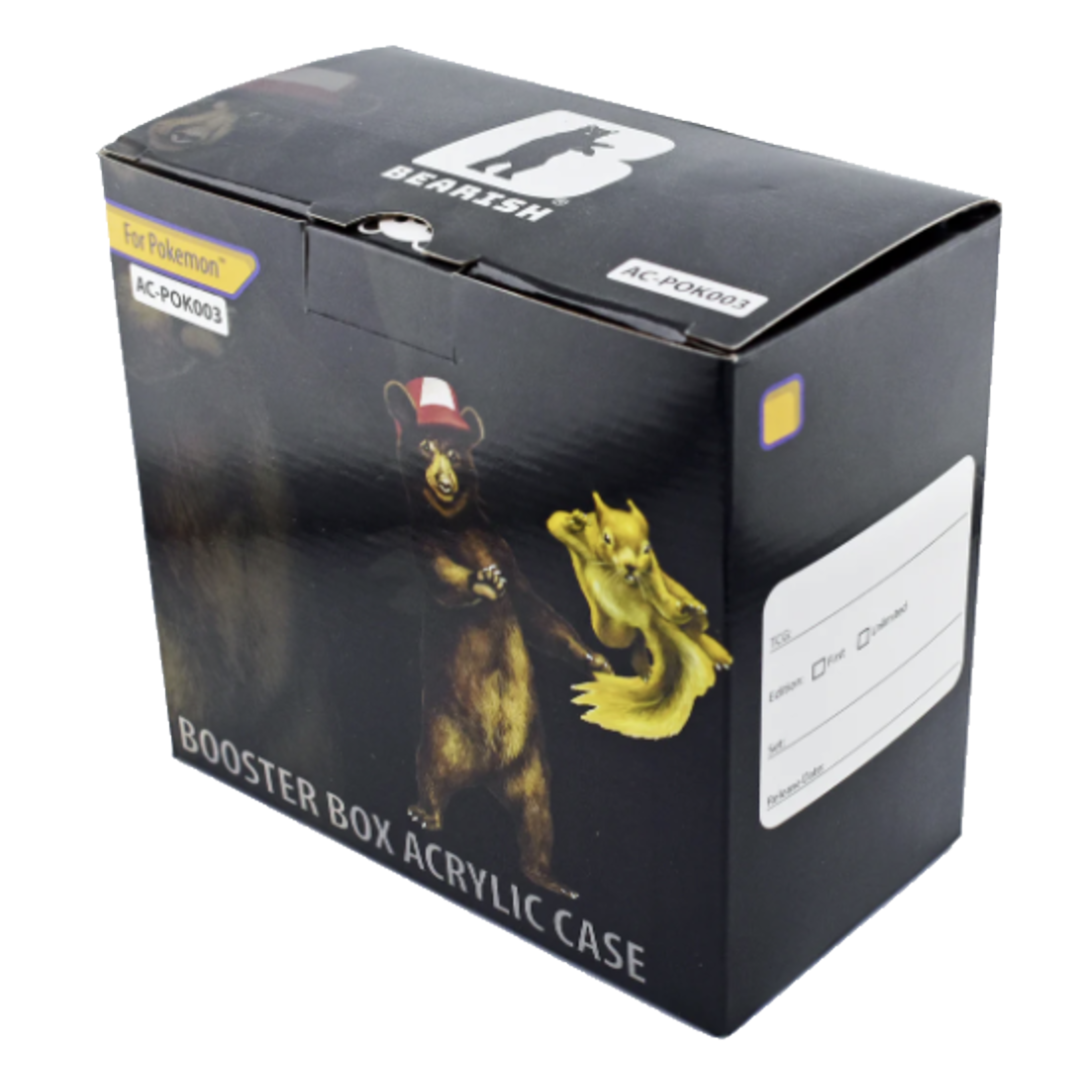 Bearish Acrylic Case Pokemon Booster Display - Poke-Collect