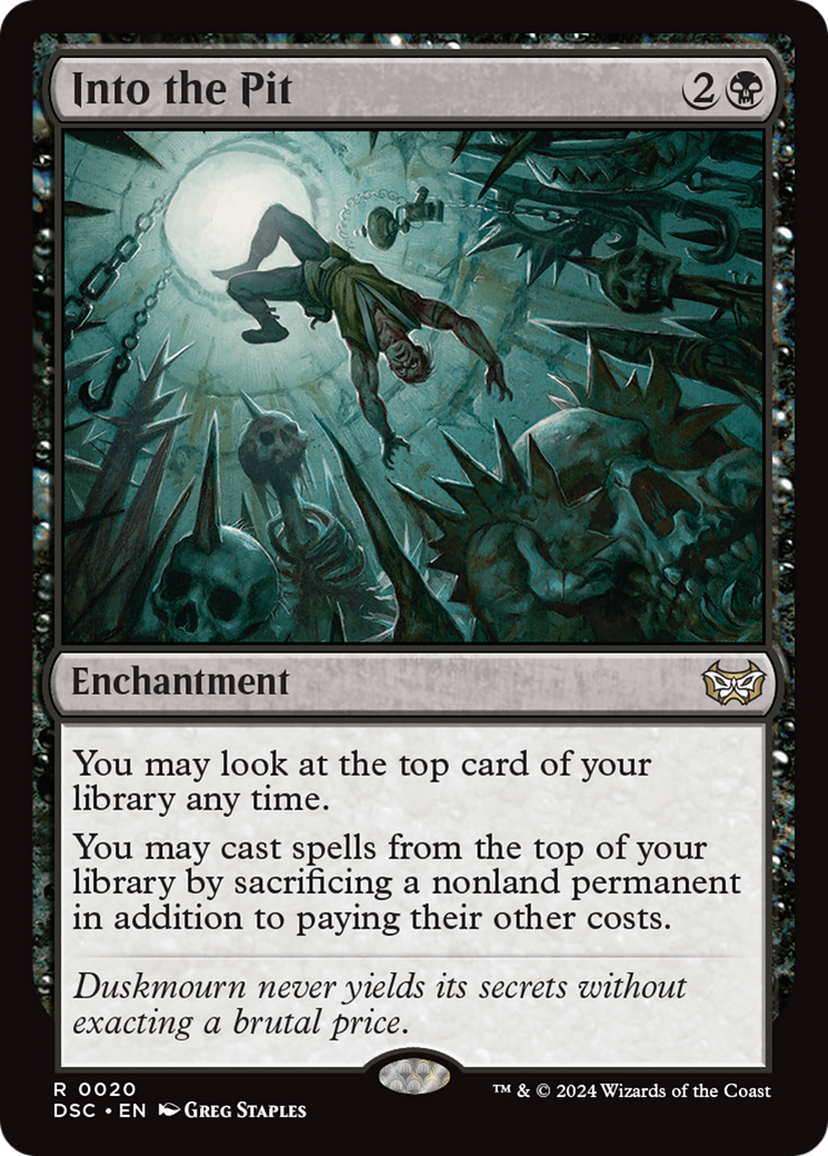Into the Pit (DSC-020) - Duskmourn: House of Horror Commander - Poke-Collect