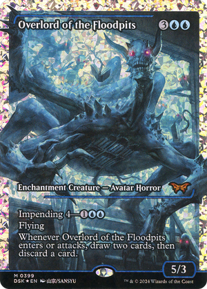 Overlord of the Floodpits (DSK-399) - Duskmourn: House of Horror: (Showcase) Foil - Poke-Collect