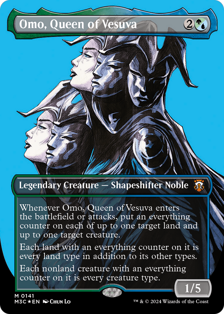 Omo, Queen of Vesuva (M3C-141) - Modern Horizons 3 Commander (Borderless) Foil - Poke-Collect