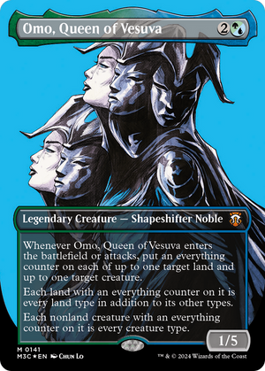 Omo, Queen of Vesuva (M3C-141) - Modern Horizons 3 Commander (Borderless) Foil - Poke-Collect